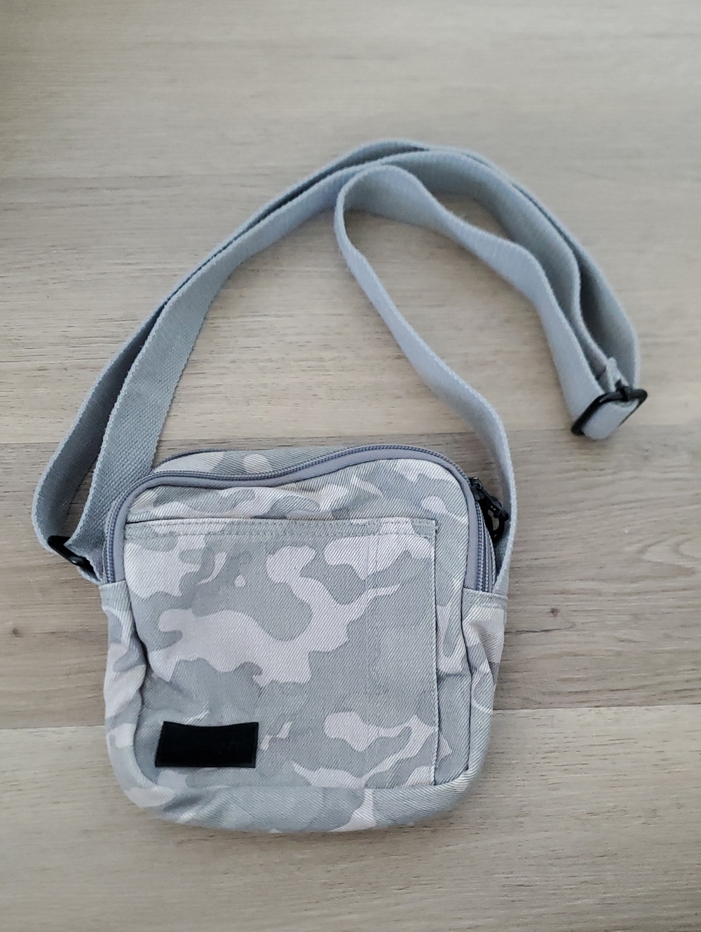 Afends Gray Camo Crossbody Bag